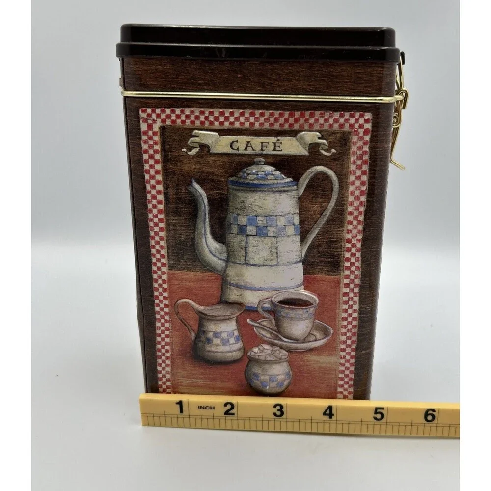 Nostalgic-Art - Vintage Style Coffee Café Tin Canister Locking Lid Kitchen - EUC